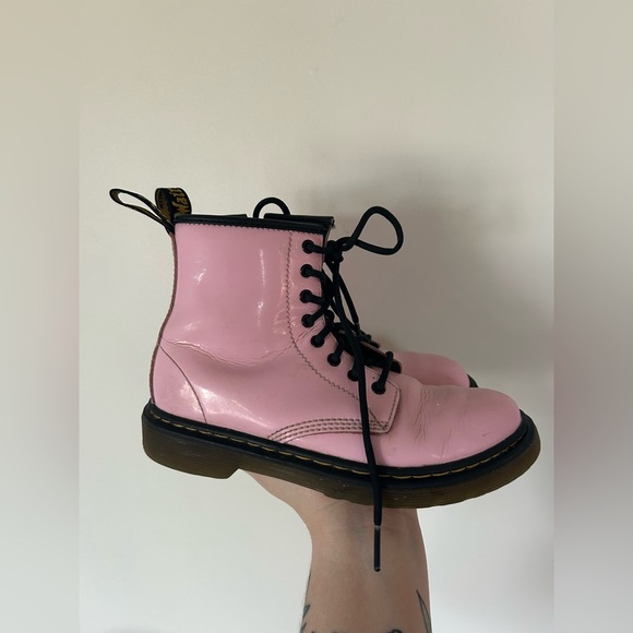 Dr Marten Pink Kids Size 2 - Picture 3 of 11